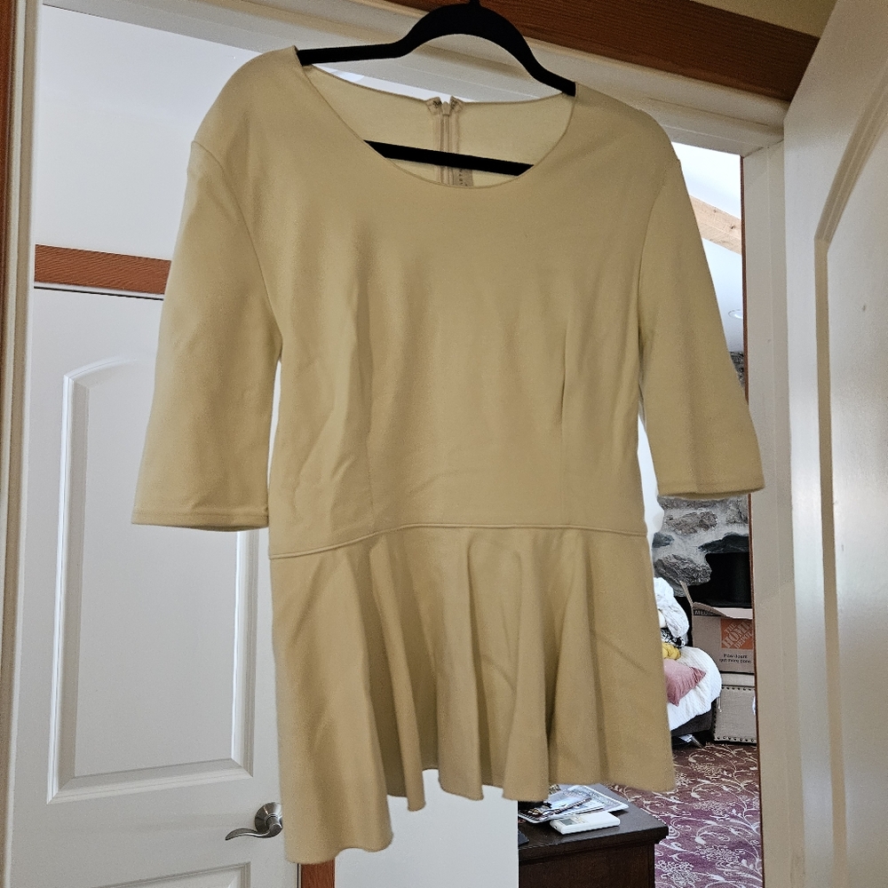 Stella McCartney Cream Peplum Top
